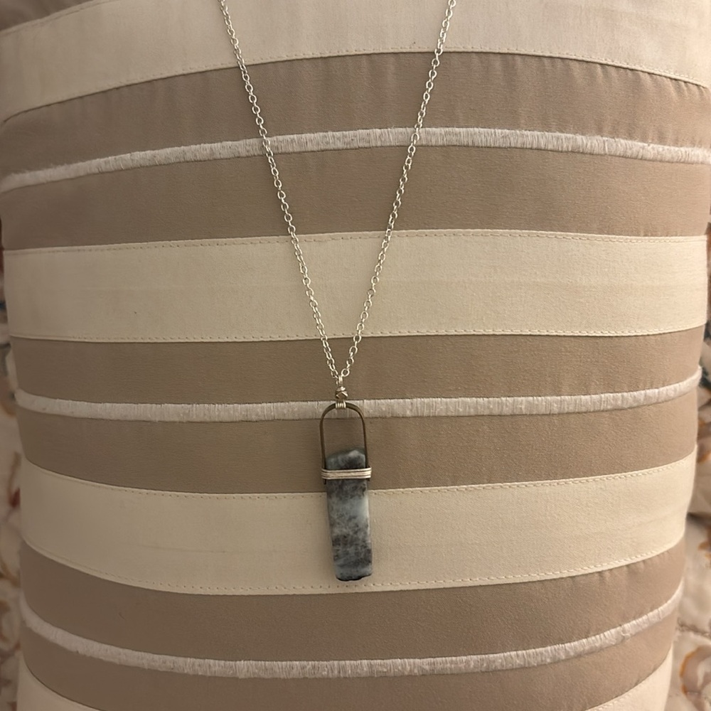Nakamol Natural Stone & Silver Necklace - Picture 3 of 7